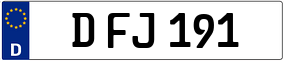 Truck License Plate